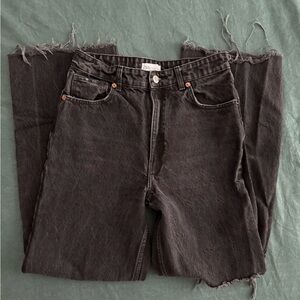 Zara Black Distressed Jeans
